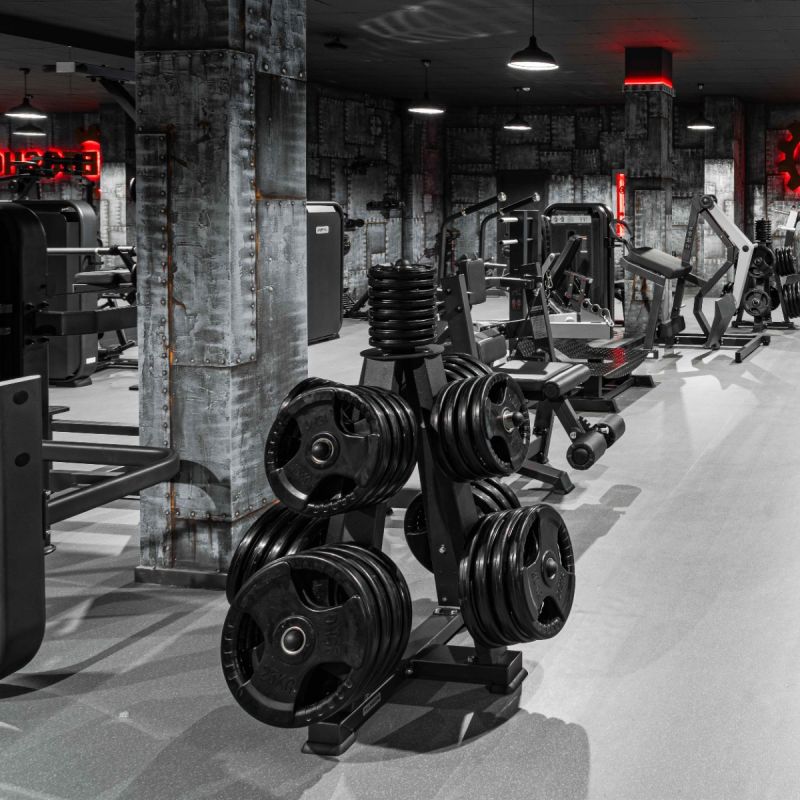 Диск обрезиненный 3 HANDLE черный D51 мм PROFI-FIT 10 кг