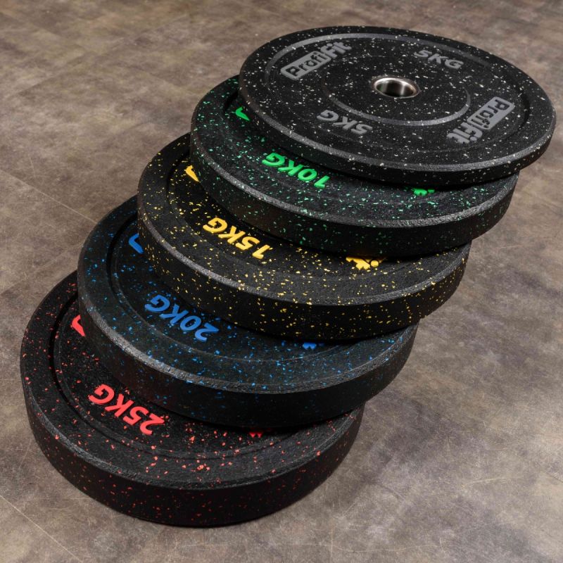 Диск для штанги HI-TEMP с цветными вкраплениями D51 мм PROFI-FIT 25 кг