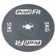 Диск профессиональный обрезиненный HARD цветной D51 мм PROFI-FIT 5 кг