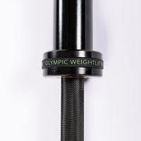 Гриф для штанги олимпийский 2200 мм (черный, до 500 кг, замки-пружины) D50 мм PROFI-FIT