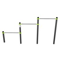 W347 Воркаут Тройной каскад турников для отжиманий и подтягиваний ZAVODSPORTA