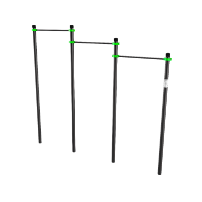 W211 GTO Перекладины разноуровневые для подтягивания из виса на высокой перекладине ZAVODSPORTA