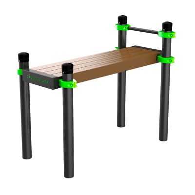 W234 GTO Скамья гимнаст. горизонт. для поднимания туловища из положения лежа на спине ZAVODSPORTA