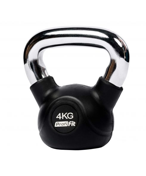 Гиря обрезиненная с хромированной ручкой PROFI-FIT