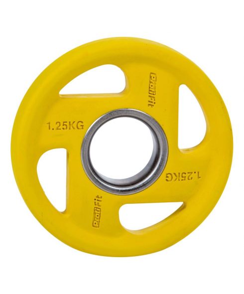 Диск обрезиненный (четыре хвата, цветной) D51 мм PROFI-FIT  1,25 кг