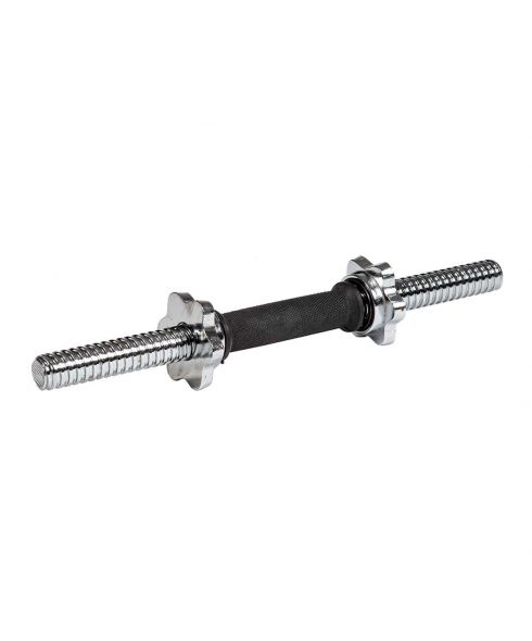 Гриф гантельный 400 мм (обрезиненная ручка, замок-гайки Вейдера) D25 мм PROFI-FIT