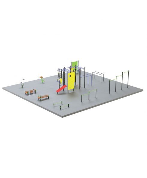 S-1009 Спортивная площадка 210 кв.м ZAVODSPORTA
