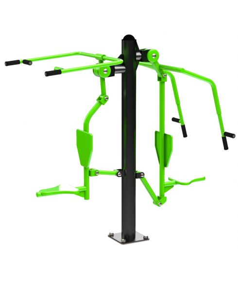 S-1056 Уличный тренажер Тяга Сверху - Жим от груди ZAVODSPORTA